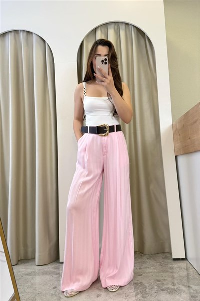 Maleis Pembe Kemerli Tensel Palazzo