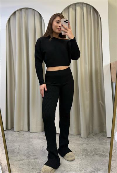 Sale Marka Model Oys Triko Takım-SİYAH