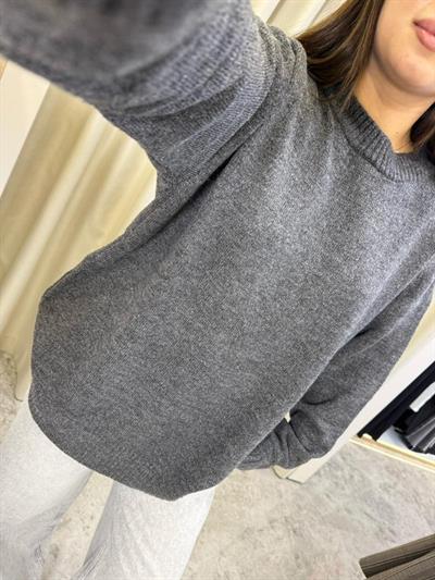 Oversize Pinterest Kazak-GRİ