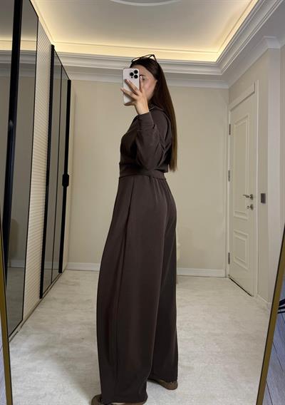 Premium  Modal Kumaş Takım-Kahve