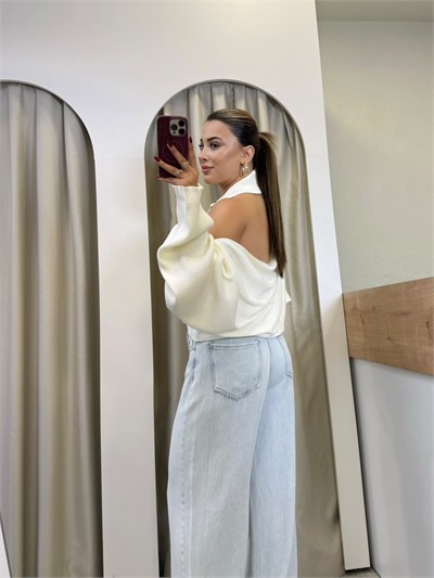 Vex Ekru Triko Bolero Takım
