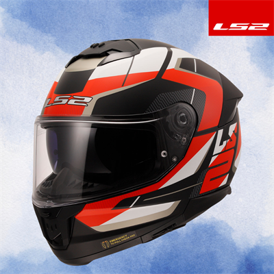 LS2 STREAM 2 ROAD MAT SİYAH-KIRMIZI-BEYAZ-GRİ KASK