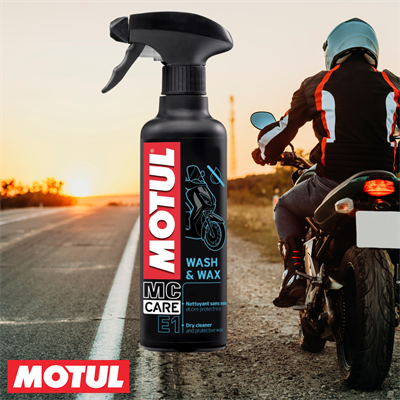 Motul E1 Wash & Wax Sprey 400 ML Kuru Temizleme Cilası