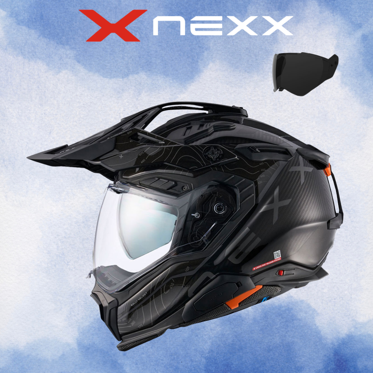NEXX X.WED 3 FURKA KARBON SİYAH-GRİ KASK
