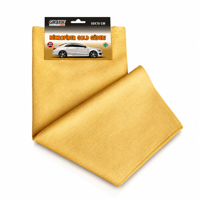 G-MAX Microfiber Lüks Güderi Gold 50x70 cm Ultra Emici Oto Kurulama Bezi