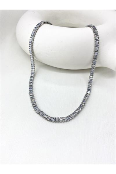 Su Yolu Çelik Silver Kolye