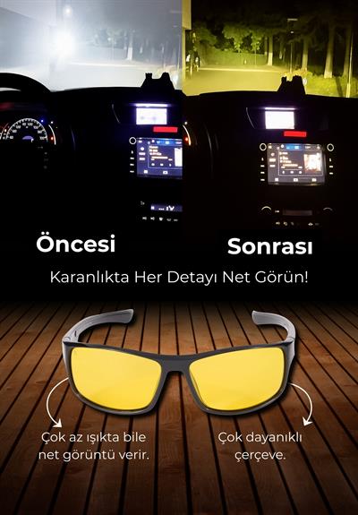 Bizzarini 601 Antifar Gece Sürüş Gözlüğü