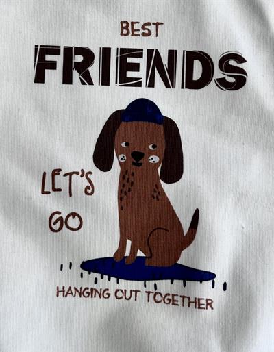 6 Ay–5 Yaş Erkek Çocuk Köpek Baskılı Sweatshirt