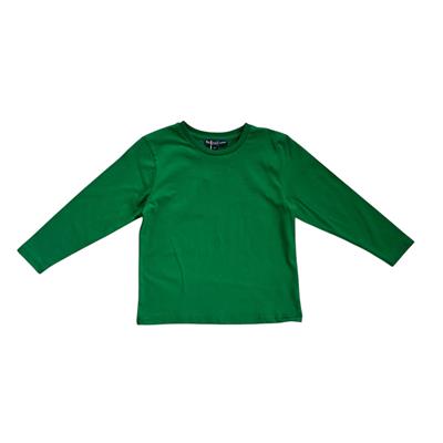 1–14 Yaş Yeşil Basic Uzun Kollu T-Shirt