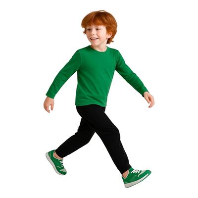 1–14 Yaş Yeşil Basic Uzun Kollu T-Shirt