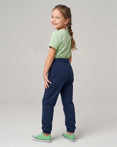 %100 Pamuk Unisex Lacivert Basic Günlük Eşofman Alt - Rahat Kesim