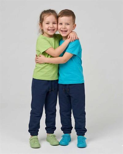 %100 Pamuk Unisex Lacivert Basic Günlük Eşofman Alt - Rahat Kesim