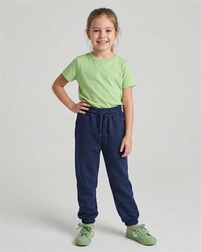 %100 Pamuk Unisex Lacivert Basic Günlük Eşofman Alt - Rahat Kesim