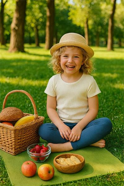 3 Ay–2 Yaş Kız Çocuk Mavi Modal Kumaş Tayt