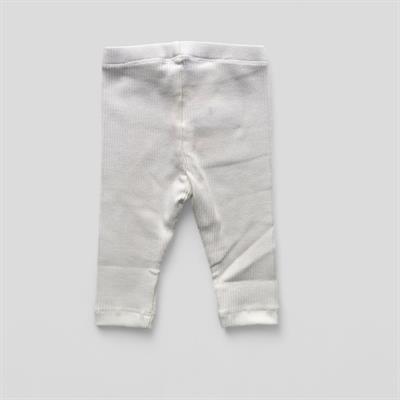 3 Ay–2 Yaş Yumuşak ve Rahat %100 Modal Beyaz Bebek Tayt