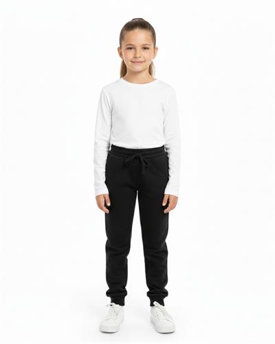 3–16 Yaş Unisex Siyah Basic Eşofman Altı