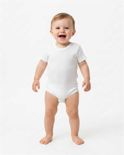 3 Ay–2 Yaş Yumuşak ve Rahat %100 Modal Beyaz Bebek Yarım Kol