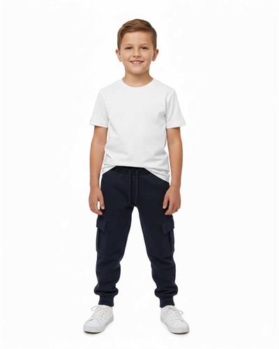 4–14 Yaş Unisex Ekru Kısa Kol T-Shirt