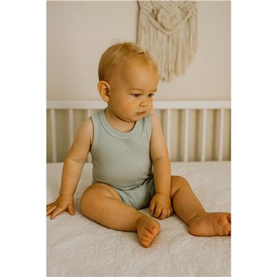 3 Ay–2 Yaş Yumuşak Modal Kumaş Mint Atlet Bebek Tulum