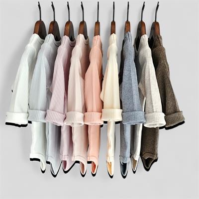 3 Ay–2 Yaş Yumuşak ve Rahat %100 Modal Açık Gri Bebek Uzun Kol
