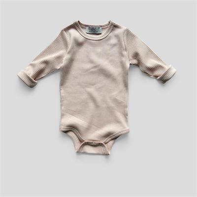 3 Ay–2 Yaş Yumuşak ve Rahat %100 Modal Bej Bebek Uzun Kol