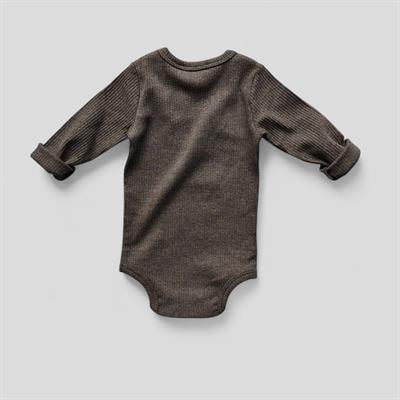 3 Ay–2 Yaş Yumuşak ve Rahat %100 Modal Kahverengi Bebek Uzun Kol