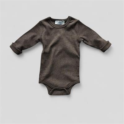 3 Ay–2 Yaş Yumuşak ve Rahat %100 Modal Kahverengi Bebek Uzun Kol