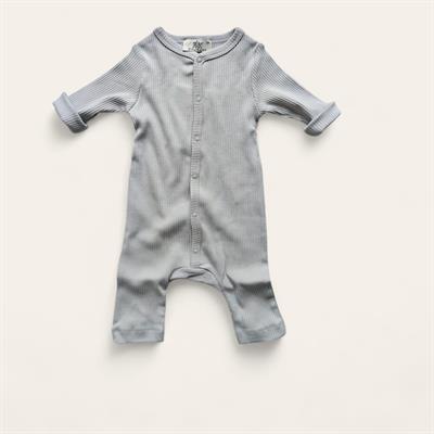 3 Ay–2 Yaş Yumuşak ve Rahat %100 Modal Açık Gri Bebek Uzun Kollu Tulum