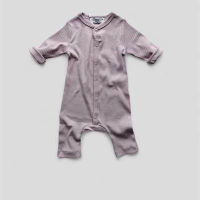 3 Ay–2 Yaş Yumuşak ve Rahat %100 Modal Lila Bebek Uzun Kollu Tulum