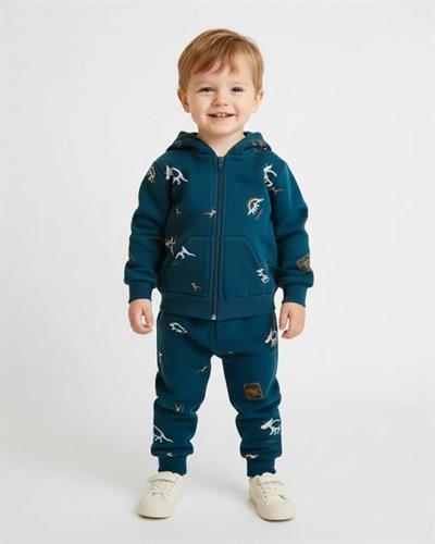 9 Ay–5 Yaş Dinozor Baskılı Erkek Çocuk Eşofman