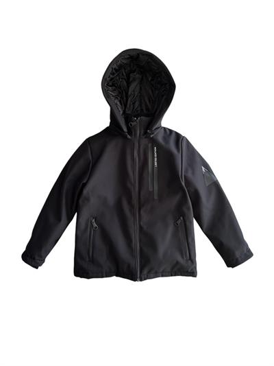 Sıcak ve Rahat 7–12 Yaş Erkek Çocuk Bronxboy Siyah Mont
