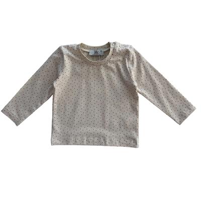 9 Ay–5 Yaş Kız Çocuk Puantiye Desenli Yumuşak Modal Kumaş Pijama Takımı