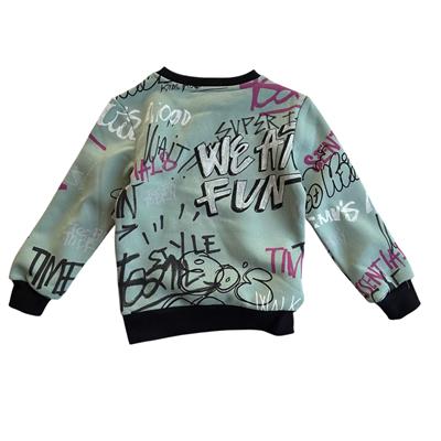 4–14 Yaş Erkek Çocuk Sweatshirt Mint
