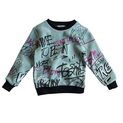 4–14 Yaş Erkek Çocuk Sweatshirt Mint
