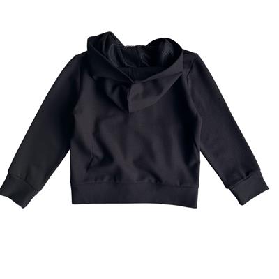 4–14 Yaş Erkek Çocuk Siyah Fileli Hırka