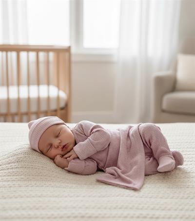 0-1 Yaş Bebek Modal Hastane Çıkış Seti Lila