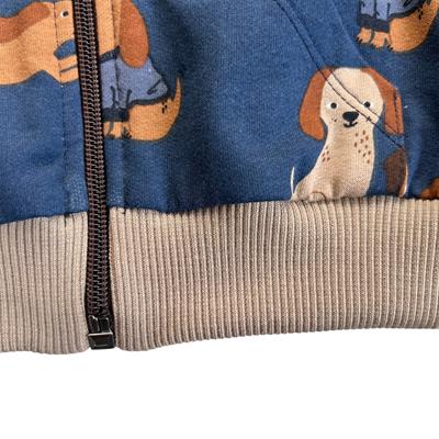 6 Ay–5 Yaş Erkek Çocuk Köpek Baskılı Kapüşonlu Hırka