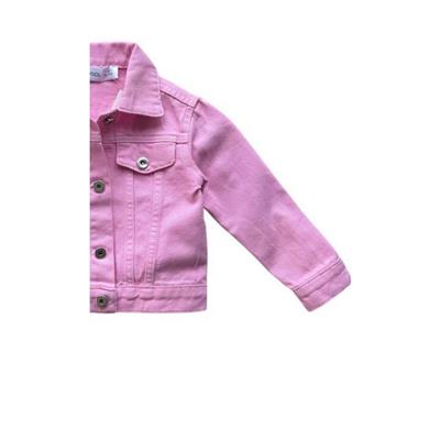 3–10 Yaş Pembe Kot Model Kız Çocuk Ceketi