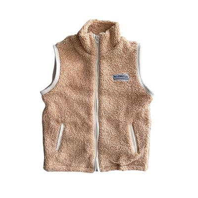 Sıcak Tutan Model 4–12 Yaş Erkek Çocuk Camel Peluş Yelek