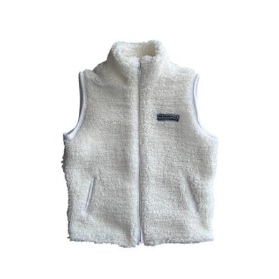 Sıcak Tutan Model 4–12 Yaş Erkek Çocuk Krem Peluş Yelek