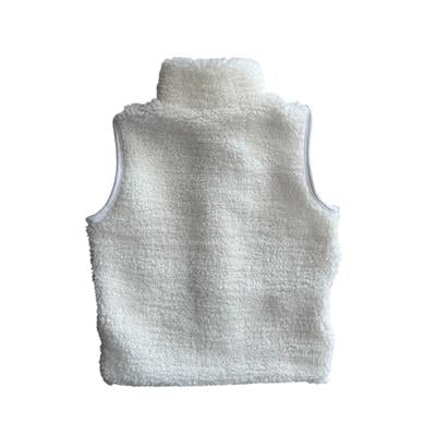 Sıcak Tutan Model 4–12 Yaş Erkek Çocuk Krem Peluş Yelek