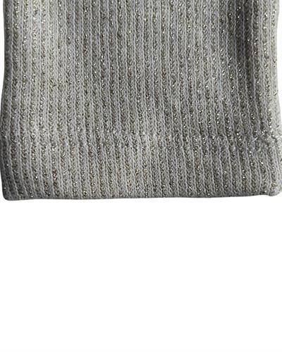 Zarif ve Rahat Model 5–12 Yaş Kız Çocuk Ekru Simli Elbise