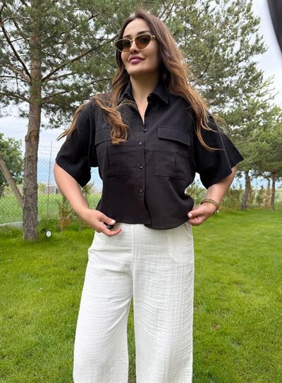 Zara Keten Gömlek