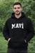 mavi kapşonlu sweatshirt