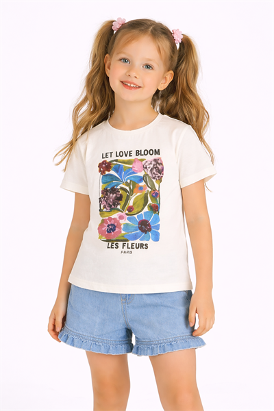 Pul İşlemeli Tshirt