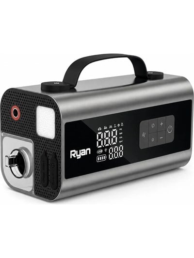 Bagajon Ryan RY-P10 2000A Akü Takviye + 150 PSI Lastik Şişirme 10'u 1 Arada – Süpürge, Üfleme, Powerbank, LED Fener