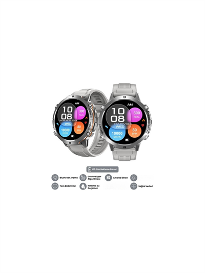 Harvox Watch X2 Pro Akıllı Saat Apple iPhone ve Android Tüm Telefonlara Uyumlu Gümüş