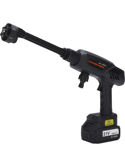 HX-3000 Yüksek Basınçlı Araç Yıkama Makinesi 260PSI 18.500RPM 4000MAH Çift Batarya Yıkama Tabancası