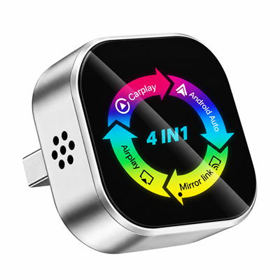 Yeni Nesil USB 4in1 Kablosuz CarPlay & Android Auto Smart Box