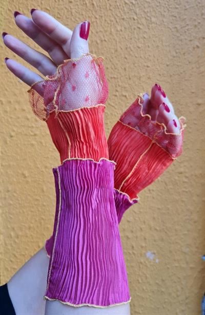 Buket Uzun Manşet - Kırmızı | Pembe